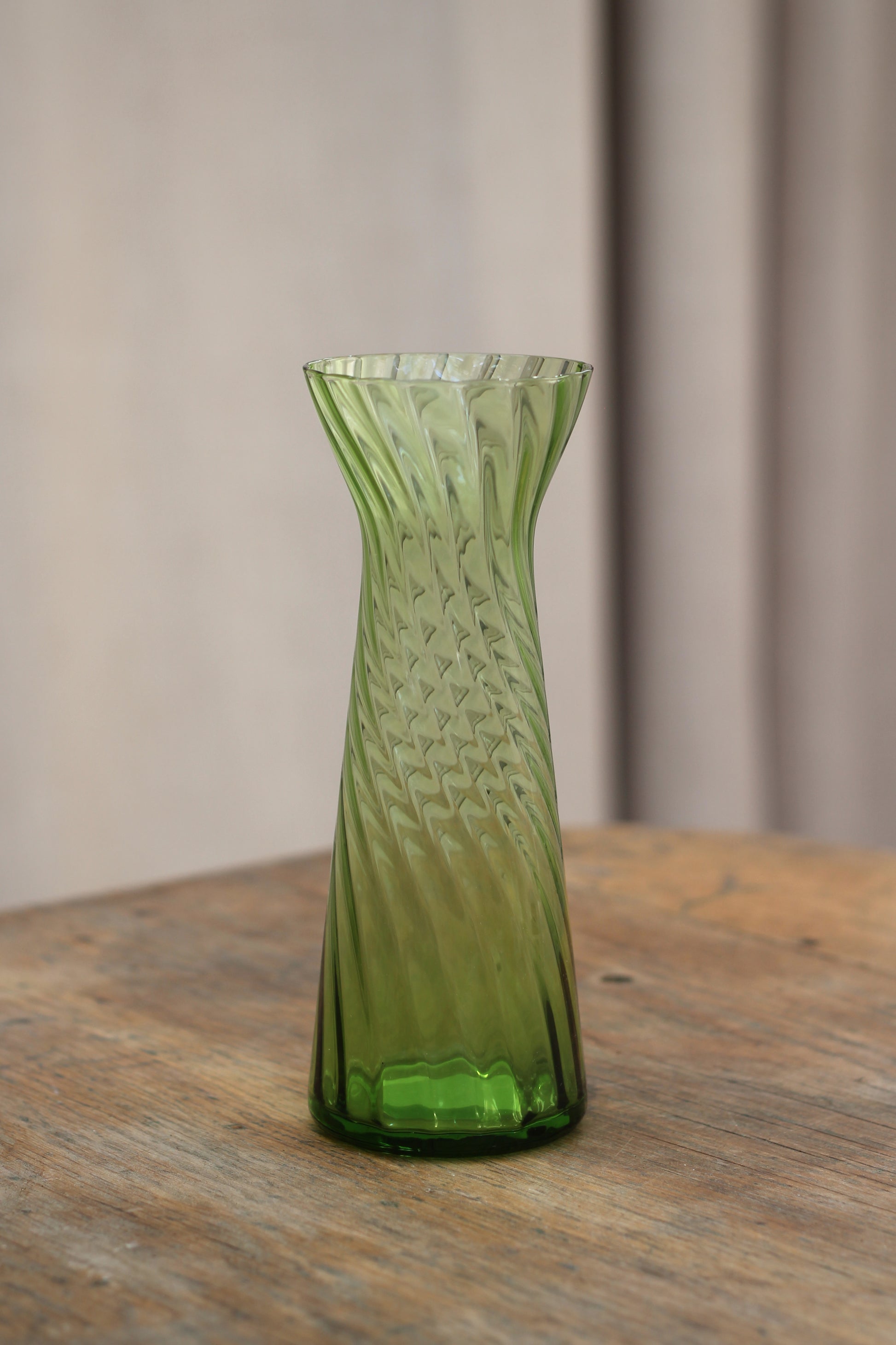 Hyacintglas, lysegrøn h20 cm