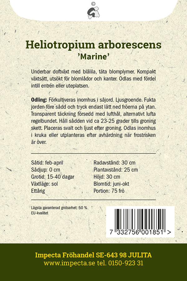 Frø: Heliotrop 'Marine'