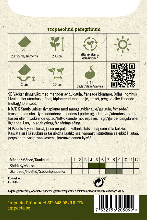 Frø: Sommerfuglekarse
