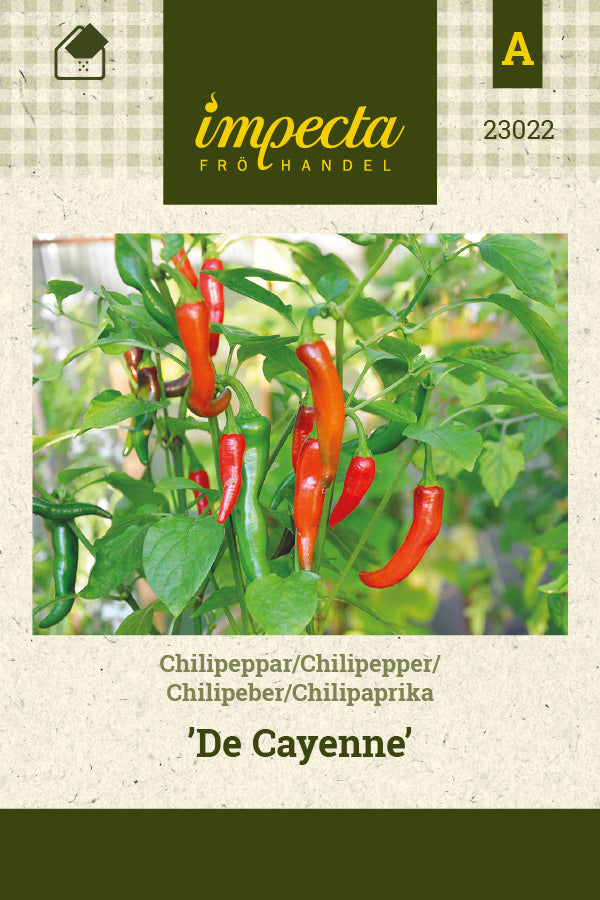 Frø: Chilipeber 'De Cayenne'