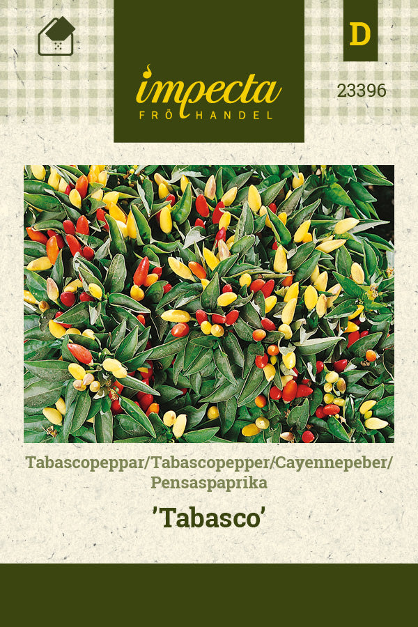 Frø: Cayennepeber 'Tabasco'