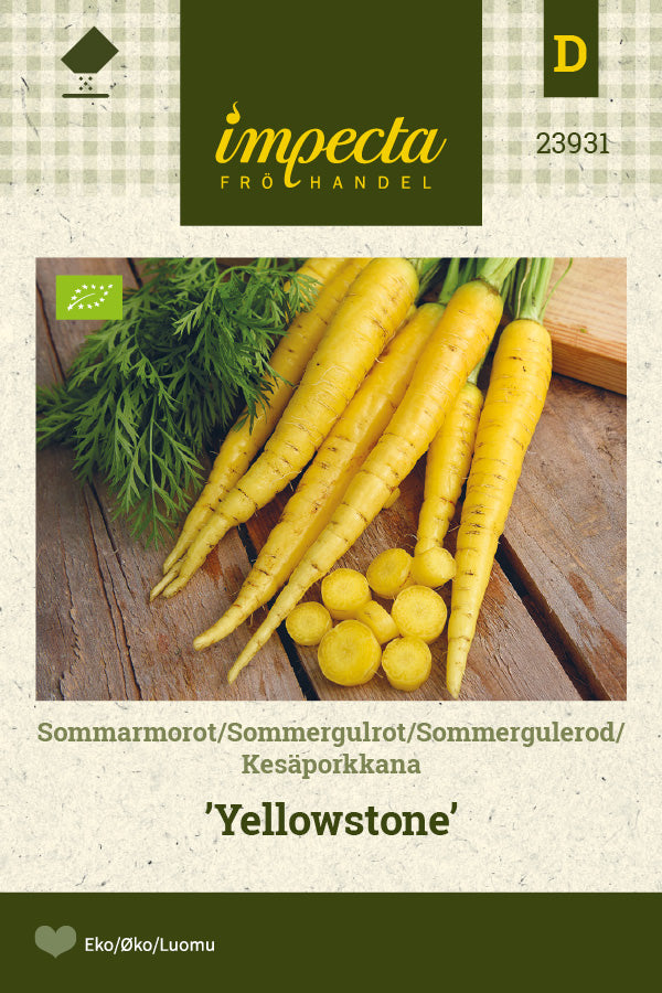 Frø: Sommergulerod 'Yellowstone'