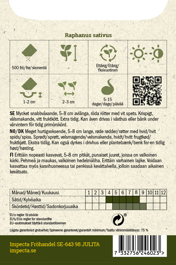 Frø: Radise 'De 18 jours'