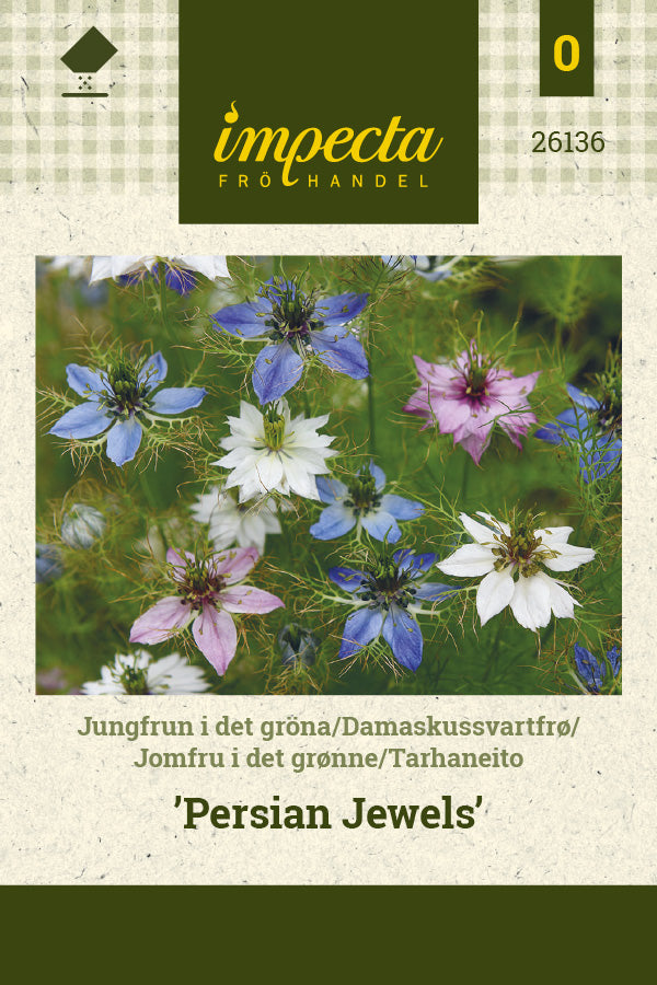 Frø: Jomfru i det grønne 'Persian Jewels'