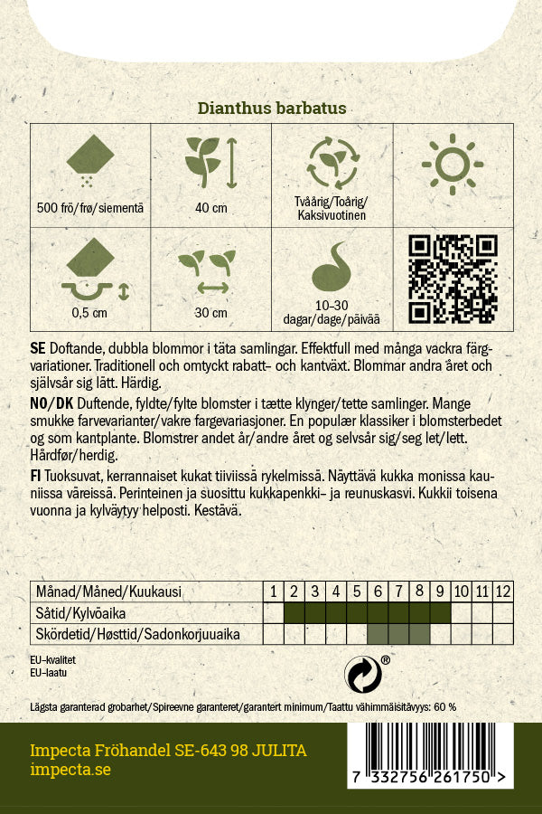 Frø: Studenternellike