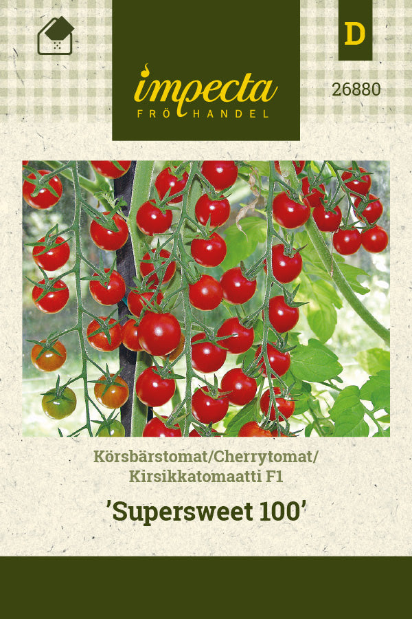Frø: Cherrytomat F1 'Supersweet 100'