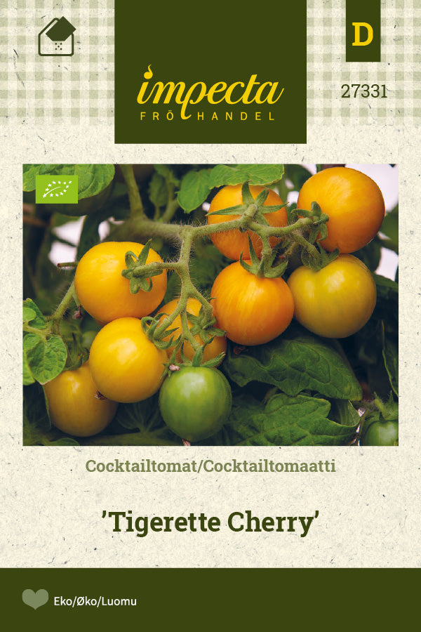 Frø: Cocktailtomat 'Tigerette Cherry'