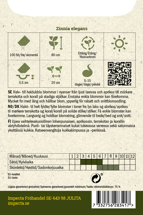 Frø: Frøkenhat 'Oklahoma Salmon'