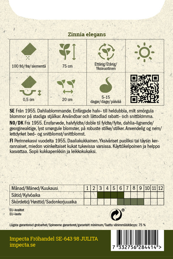 Frø: Frøkenhat 'Isabellina'
