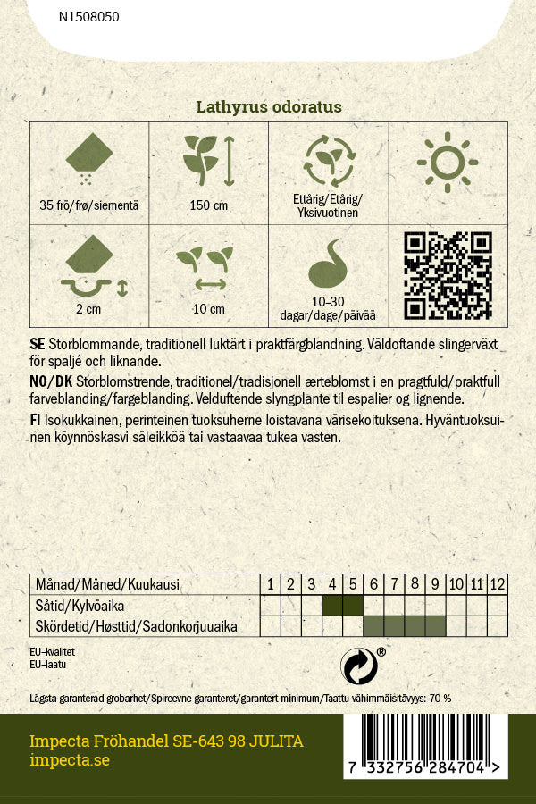 Frø: Ærteblomst 'Royal'