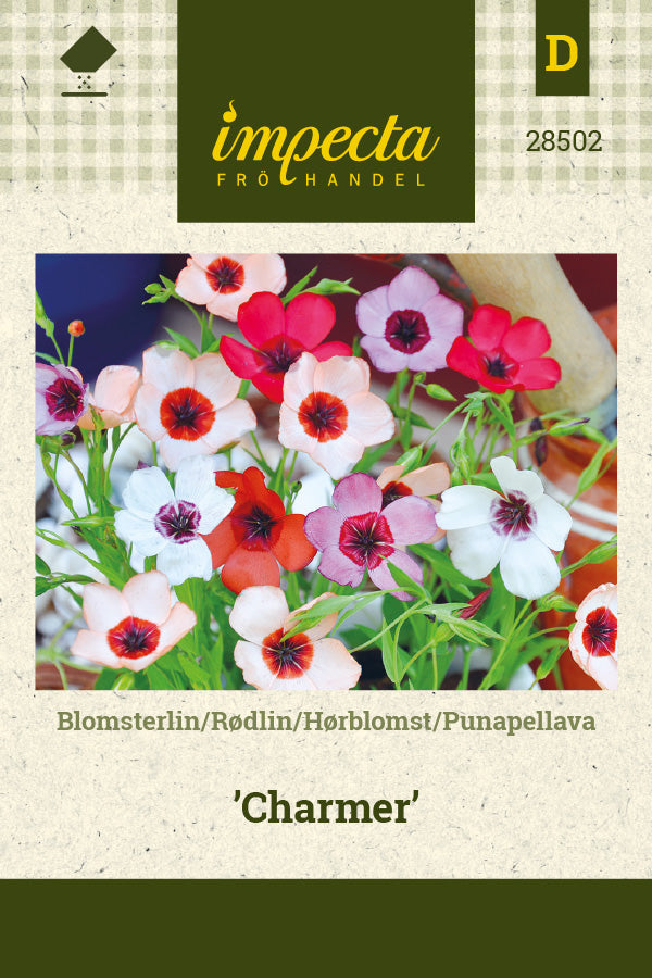 Frø: Hørblomst 'Charmer'