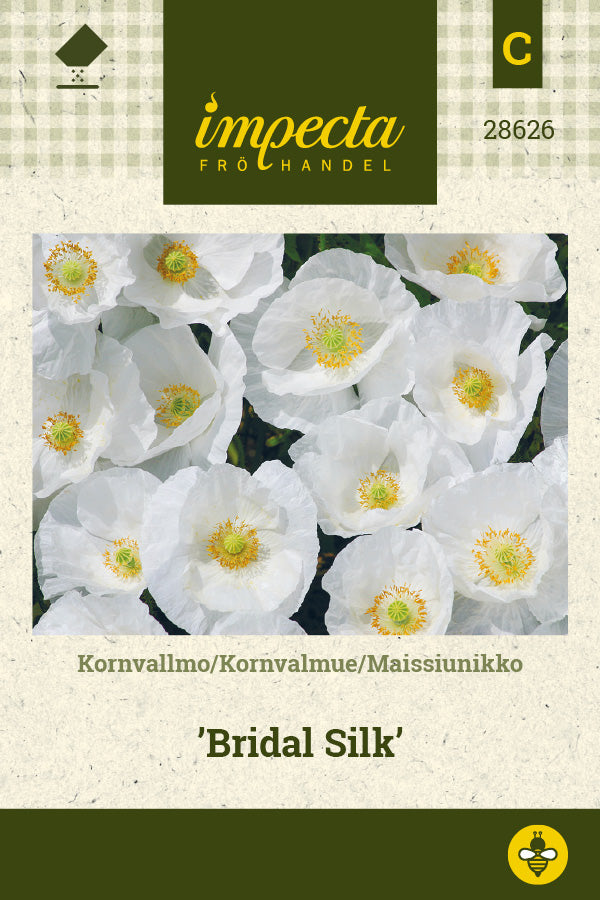 Frø: Kornvalmue 'Bridal Silk'