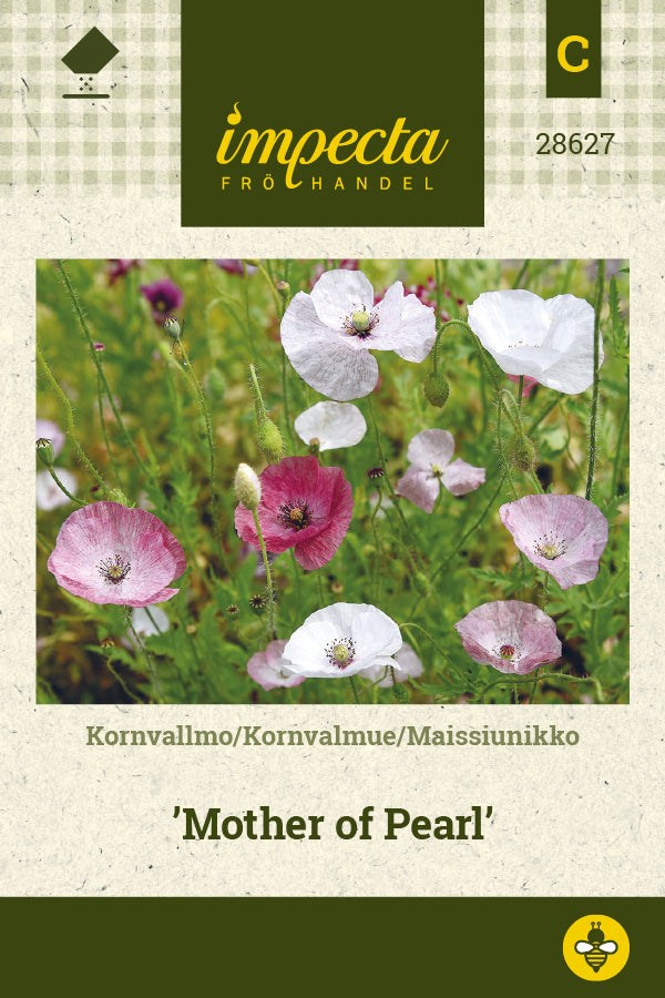 Frø: Kornvalmue 'Mother of Pearl'