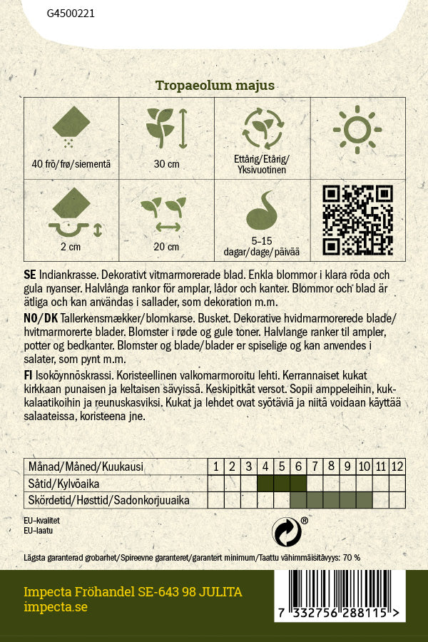 Frø: Tallerkensmækker 'Alaska'
