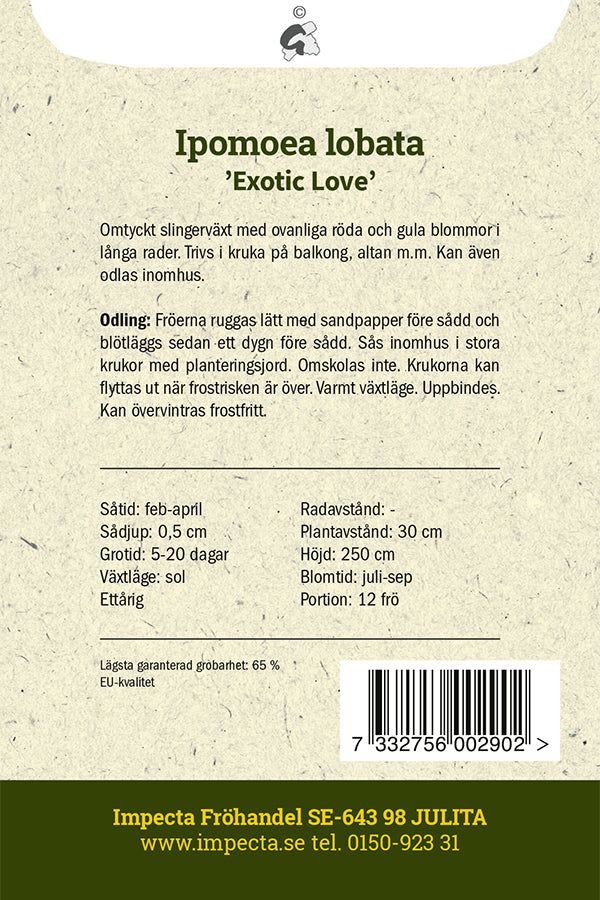 Frø: Spansk Flag 'Exotic Love'