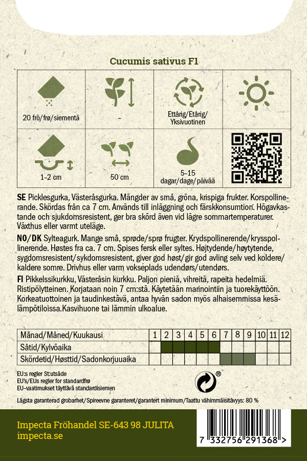 Frø: Drueagurk F1 'Anulka'