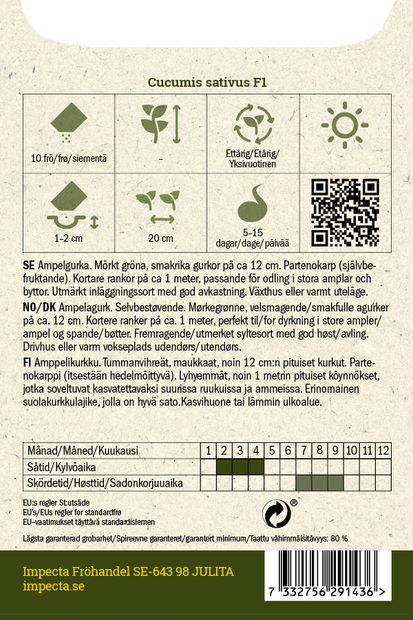 Frø: Drueagurk F1 'Gunnar'