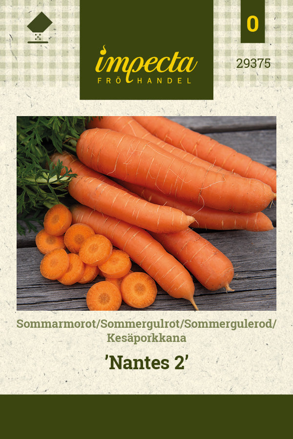 Frø: Sommergulerod 'Nantes 2'