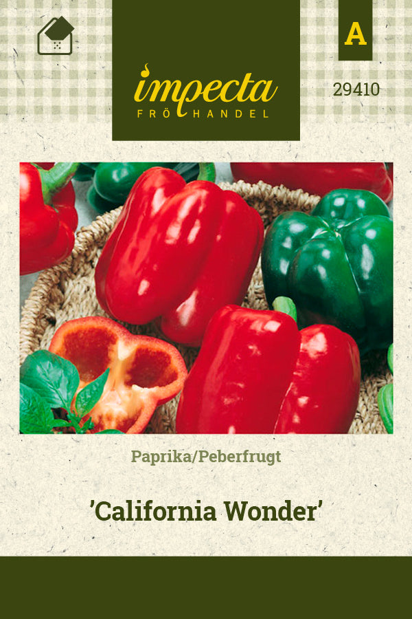 Frø: Paprika 'California Wonder'