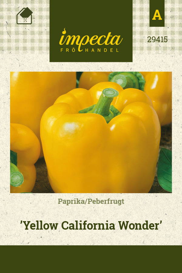 Frø: Paprika 'Yellow California Wonder'