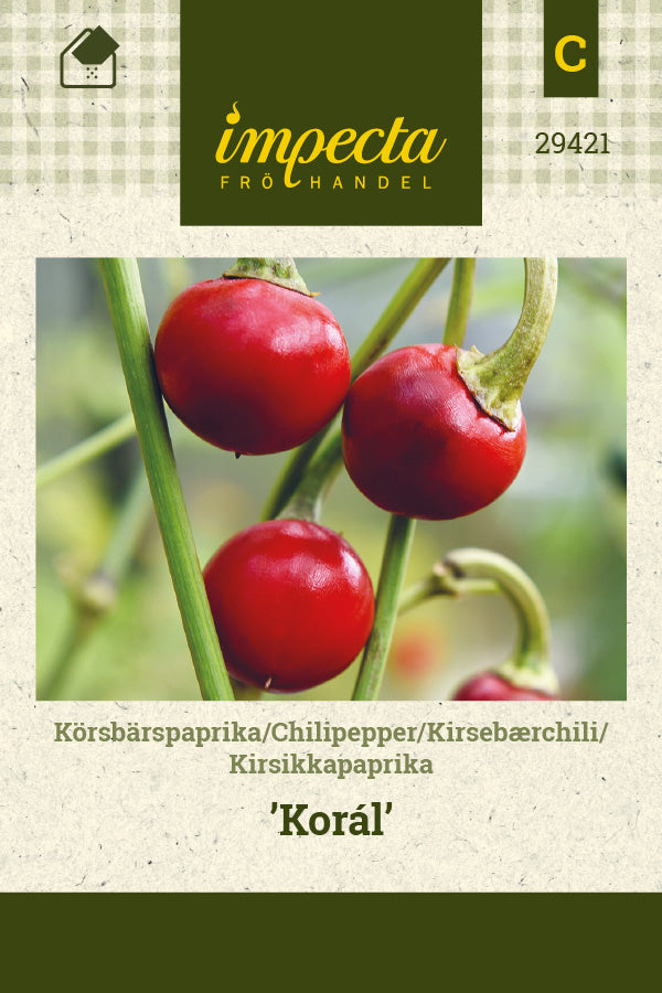Frø: Kirsebærchili 'Korál'