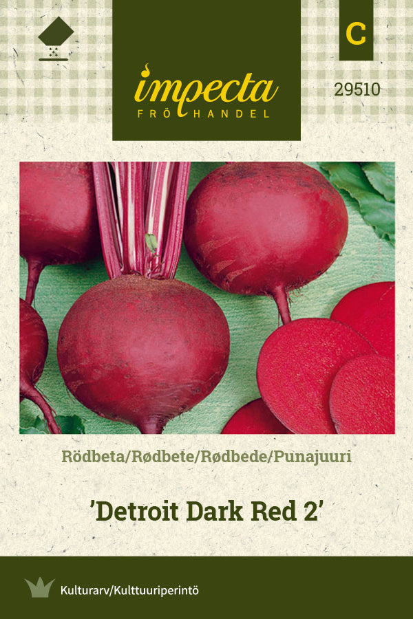 Frø: Rødbede 'Detroit Dark Red 2'