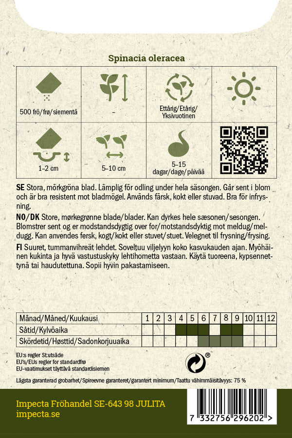 Frø: Spinat 'Matador'
