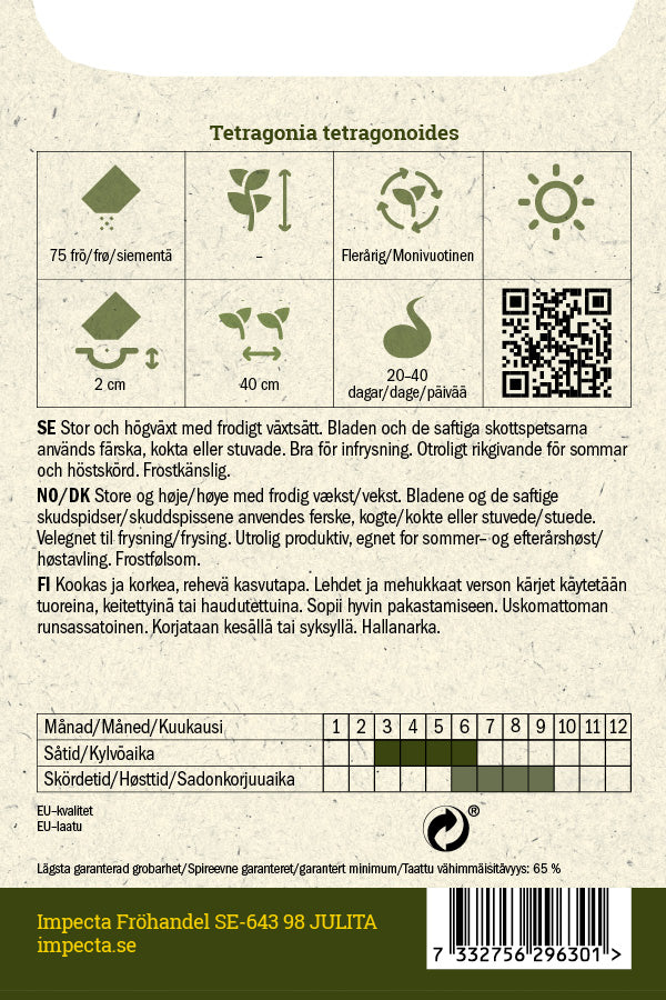 Frø: New Zealandsk spinat