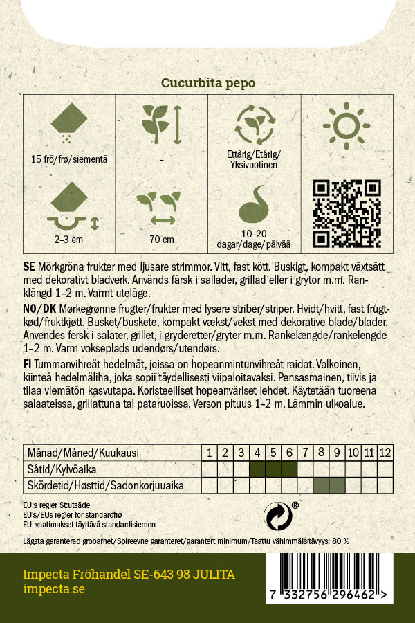 Frø: Squash 'Tapir'
