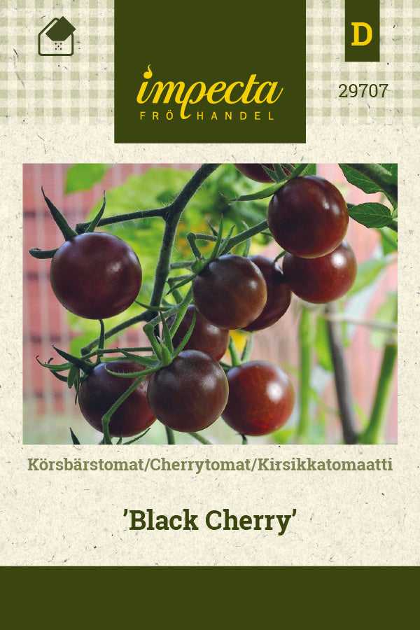 Frø: Cherrytomat 'Black Cherry'