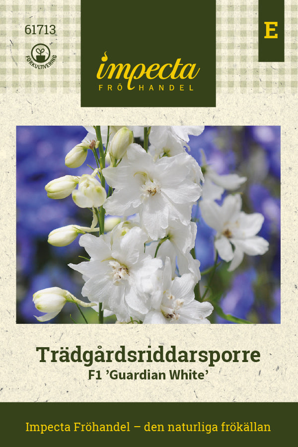 Frø: Have Ridderspore F1 'Guardian White'