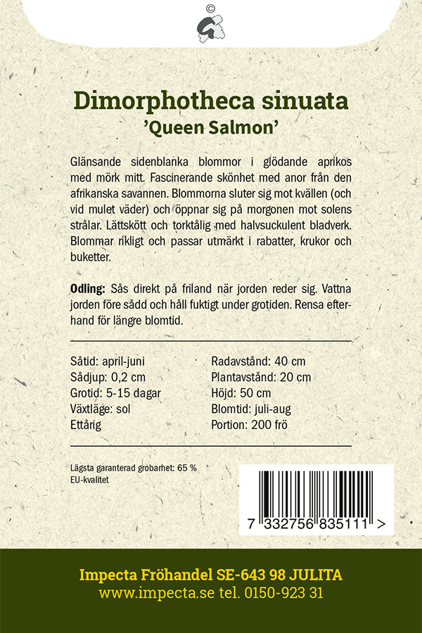 Frø: Guldblomst 'Queen Salmon'