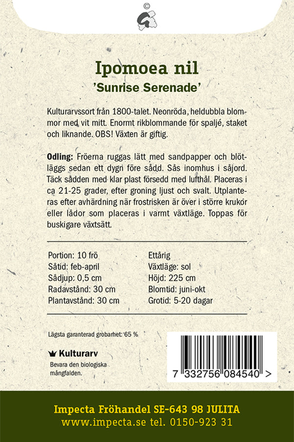 Frø: Japansk Pragtsnerle 'Sunrise Serenade'