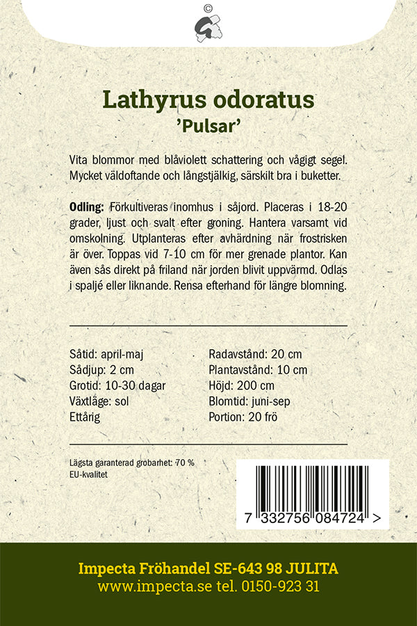 Frø: Ærteblomst 'Pulsar'