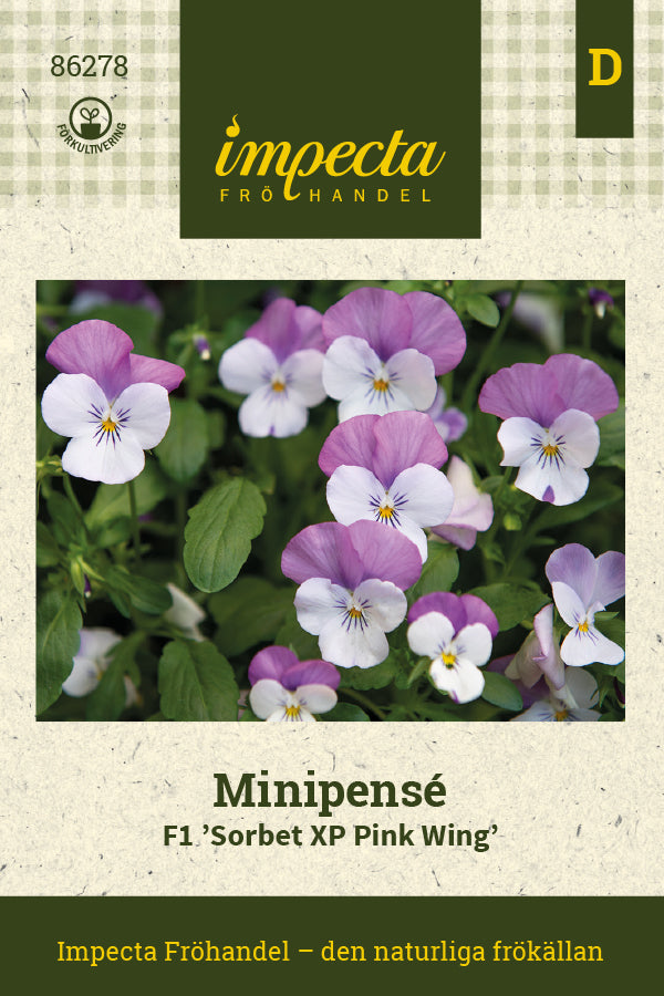 Frø: Hornviol F1 'Sorbet XP Pink Wing'