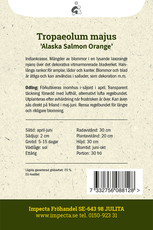 Frø: Tallerkensmækker 'Alaska Salmon Orange'