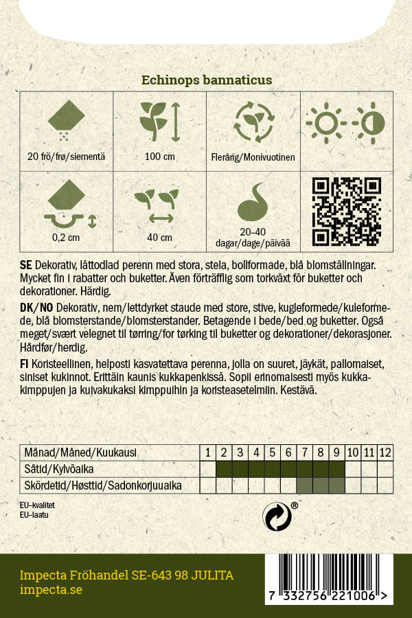 Frø: Echinops bannaticus