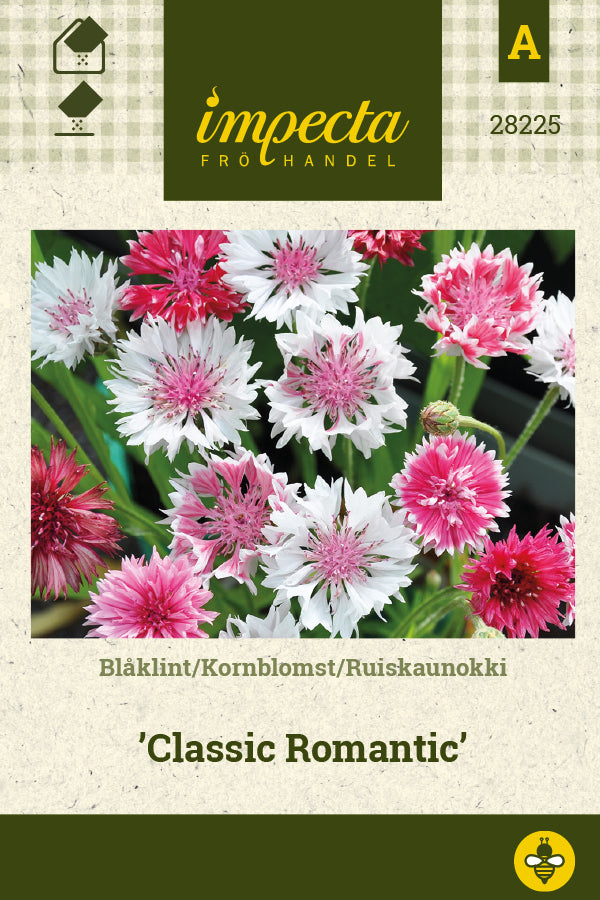 Frø: Centaurea cyanus 'Classic Romantic'