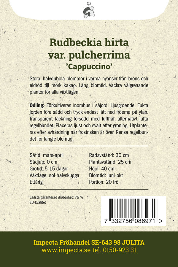 Frø: Håret solhat 'Cappuccino'