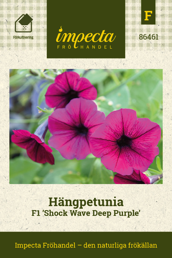 Frø: Hængepetunia F1 'Shock Wave Deep Purple'