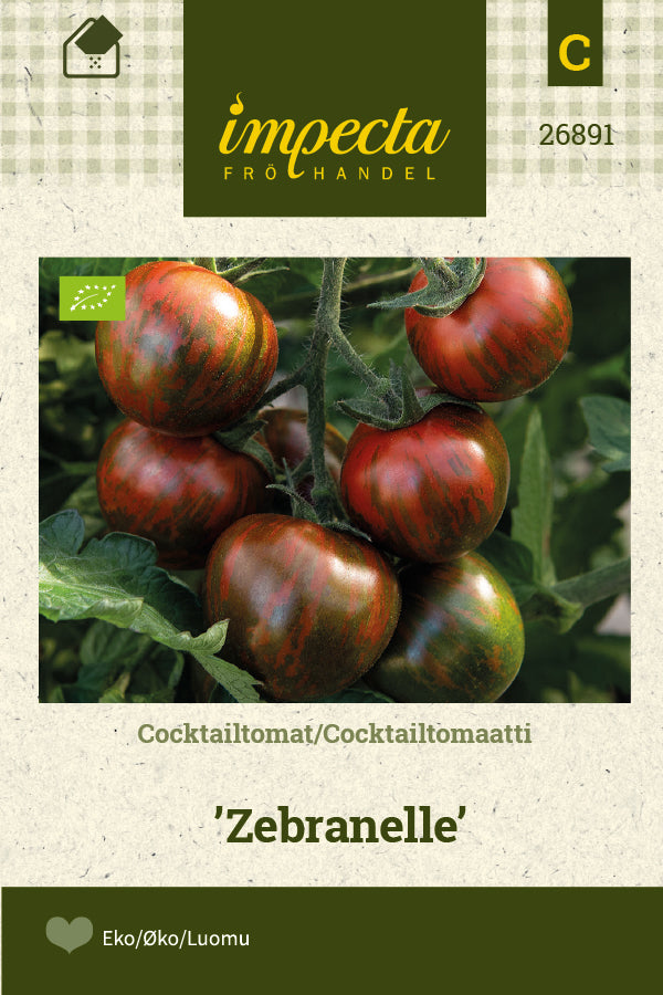 Frø: Cocktailtomat 'Zebranelle'