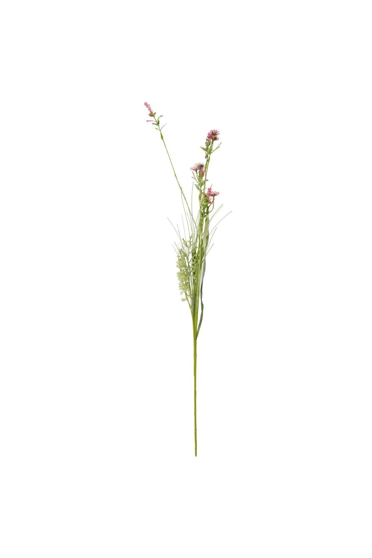 Blomsterstilk, mix, lyserød, plast.