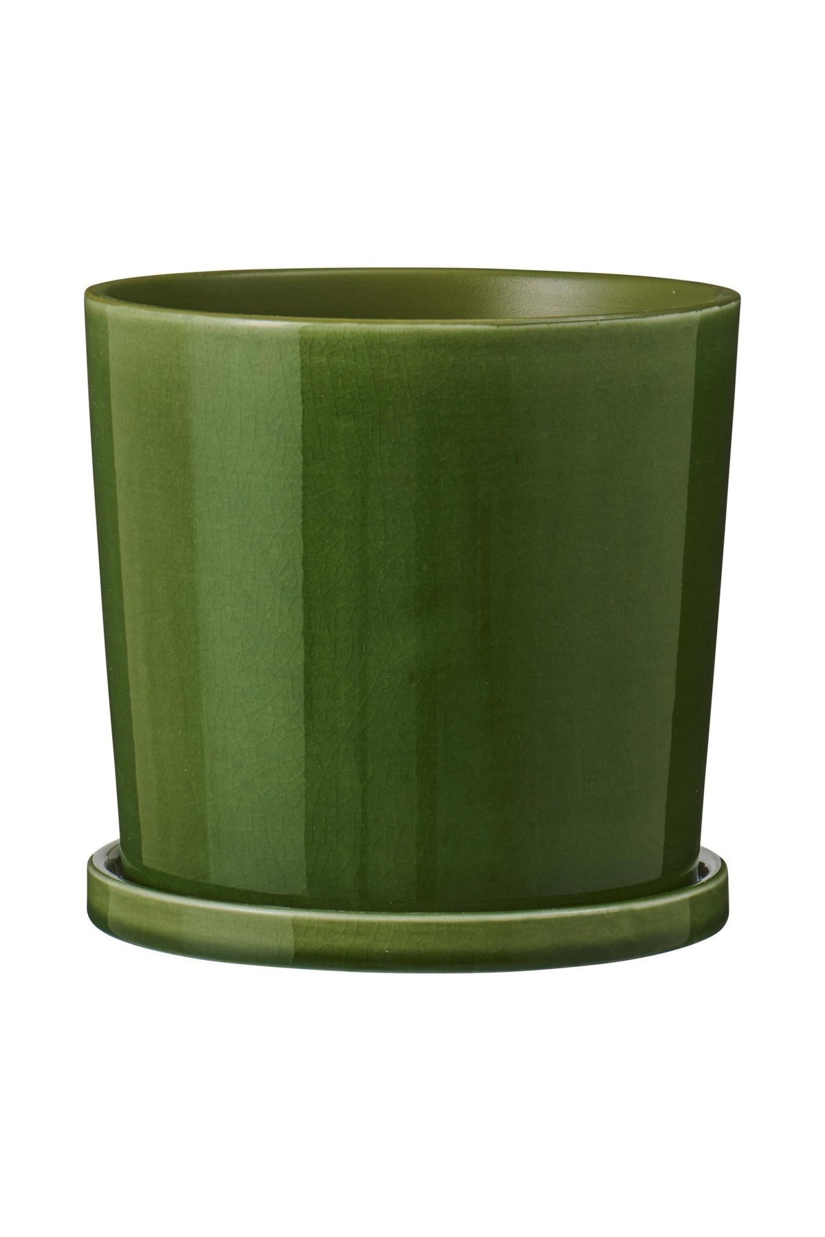 Skjuler m/underskål, grøn Ø14 cm