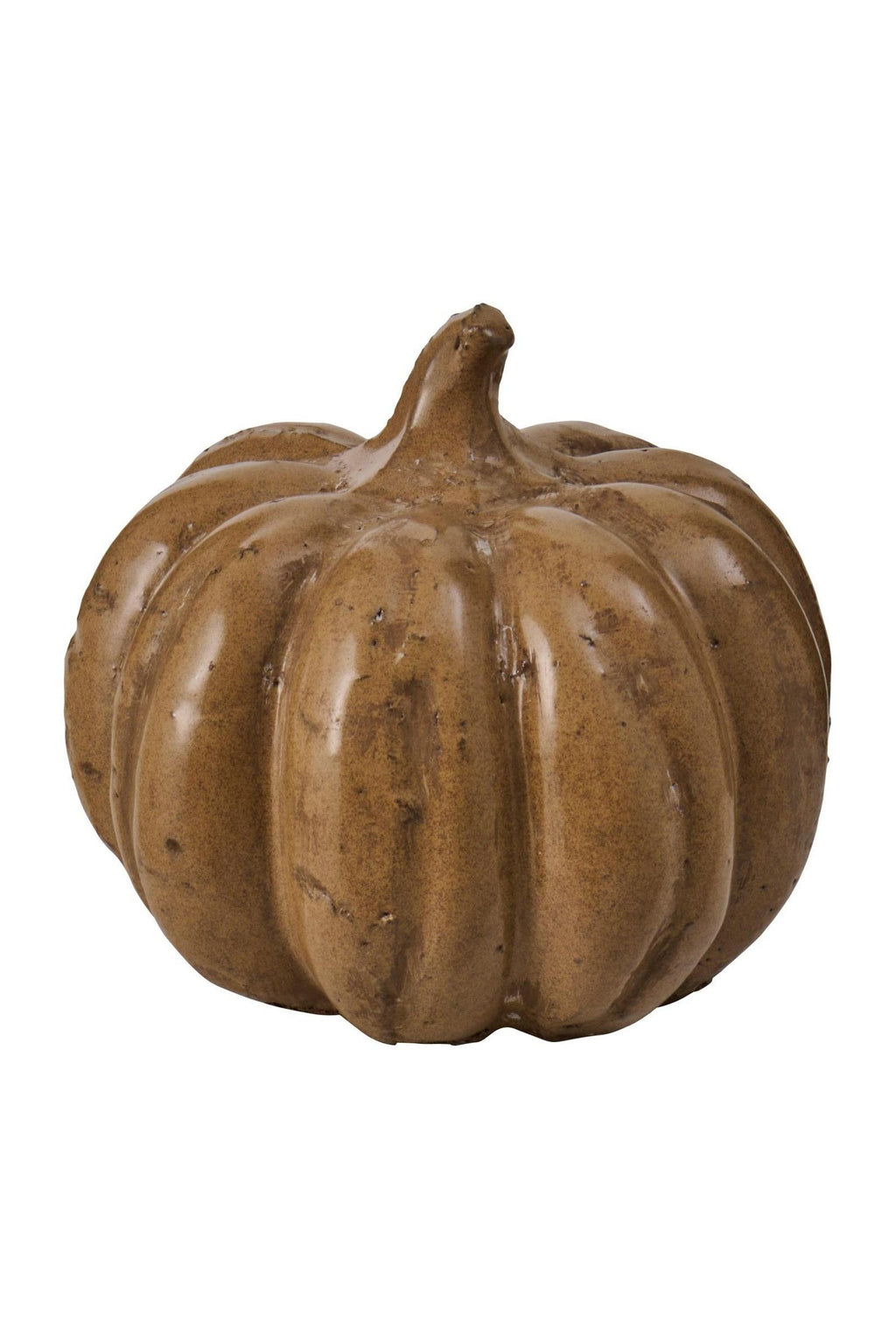 Græskar, brun glaseret Ø15 cm