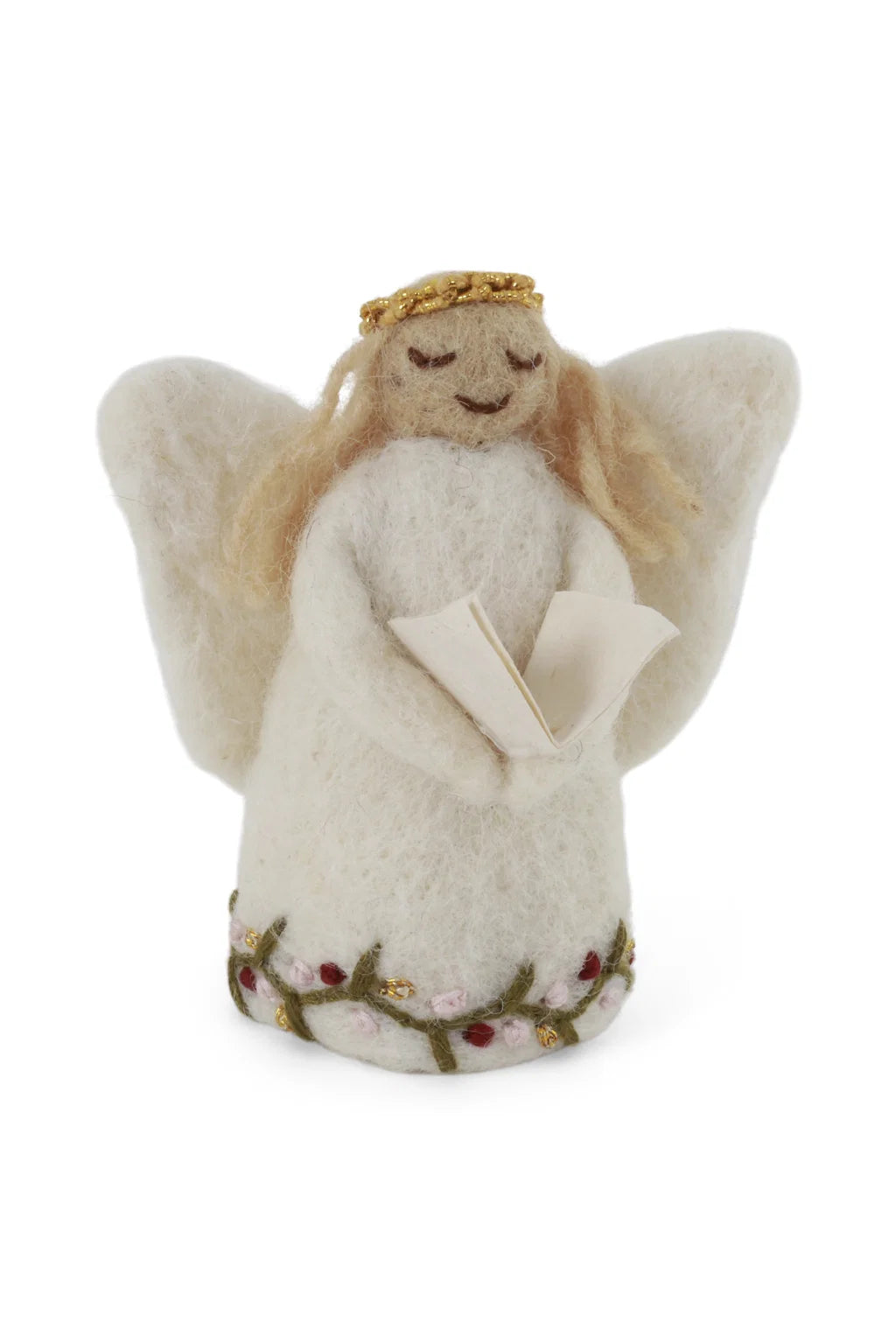Ophæng: Engel m. bog, 10 cm