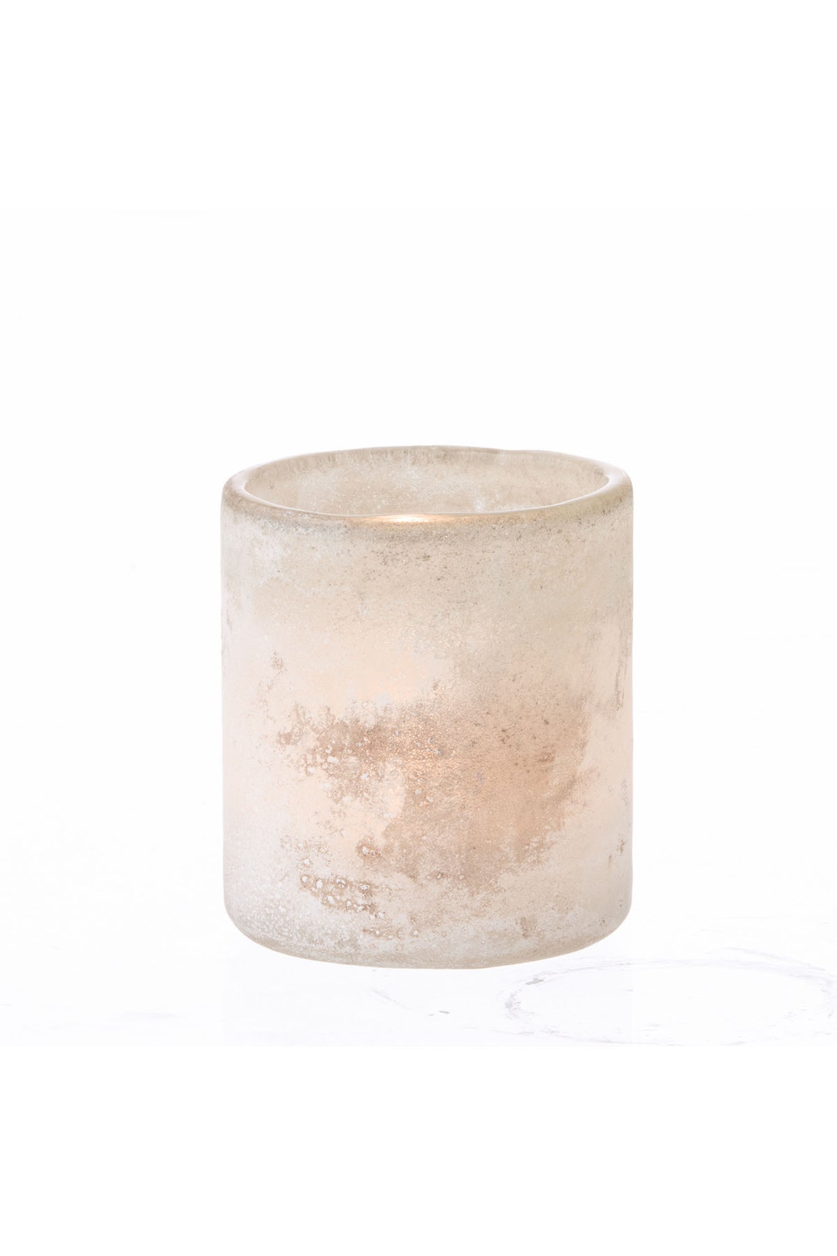 Lysestage 'Alvie' pearl, H8,5 cm