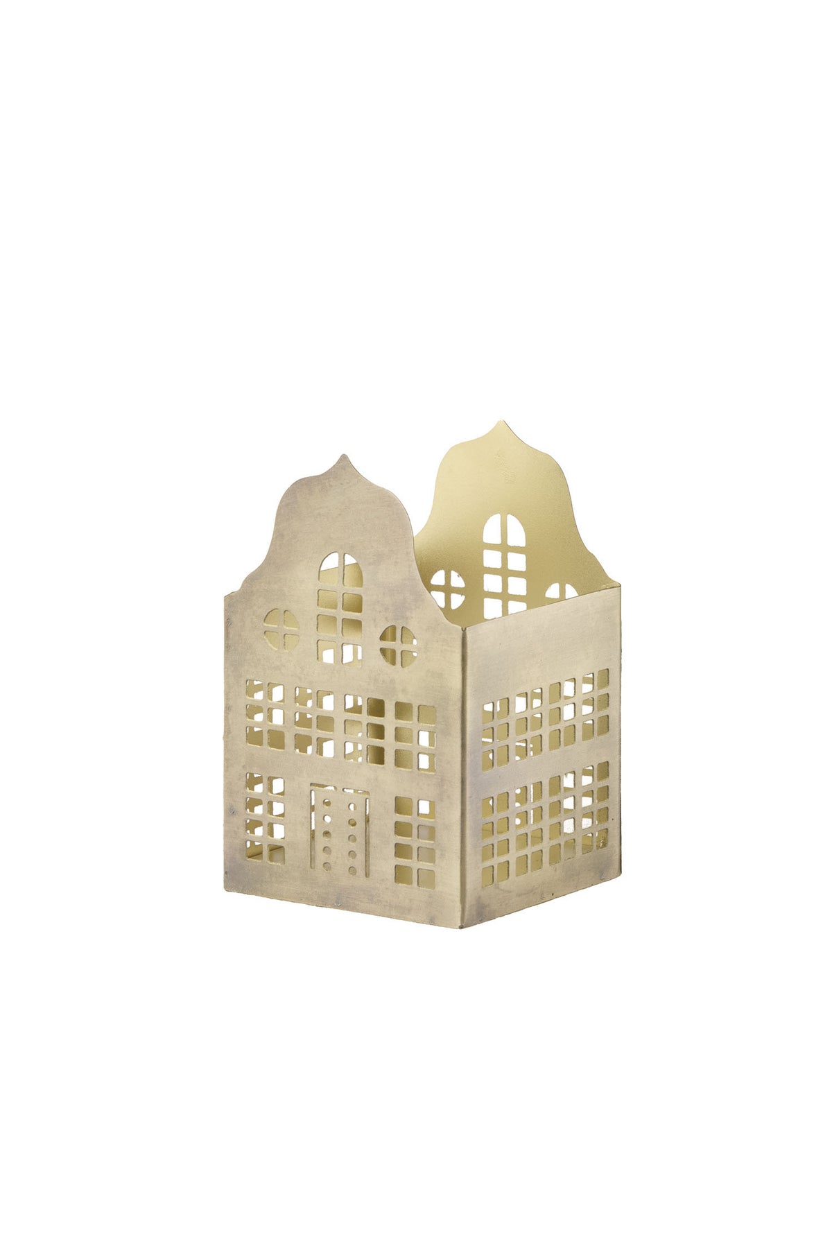 Lysestage, Brownstone, H13 cm